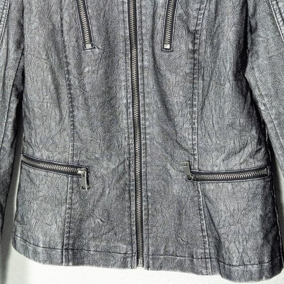 Runway New York Women’s Moto Jacket Cyberpunk Grunge-Glam Clubwear Size Small - Picture 5 of 12